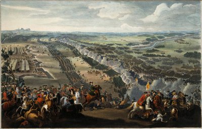 Slaget ved Poltava 27. juni 1709, etter 1724. av Pierre Denis II Martin