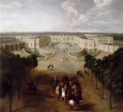 Utsikt over Grand Trianon fra Avenue av Pierre Denis II Martin
