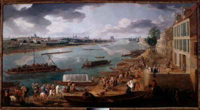 Utsikt over Paris, tatt fra Quai de la Rapee i 1716 Maleri av Pierre Denis Martin (1663-1742) 1716 Søn. 1,7x3,15 m Paris, Musee Carnavalet av Pierre Denis Martin