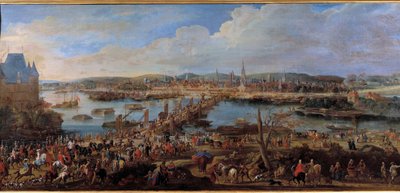Utsikt over byen Rouen tatt fra Saint Sever-maleri av Pierre Denis Martin (1663-1742) 1700-talls søndag. 0,78x1,98 m Rouen musee des Beaux Arts av Pierre Denis Martin