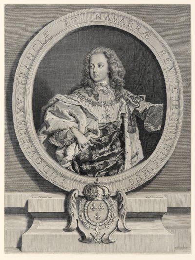 Ludvig XV, konge av Frankrike (1710-1774) av Pierre Drevet