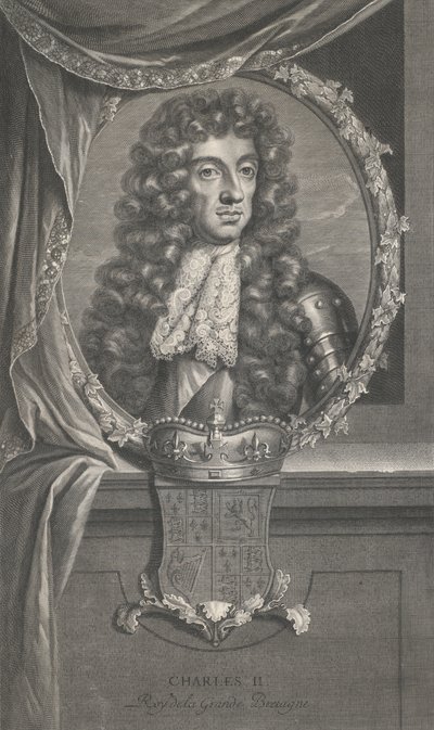 Portrett av Charles II av Pierre Drevet