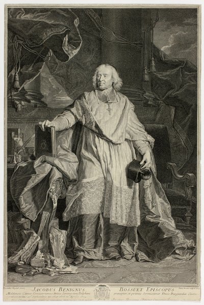 Portrett av Jacques Bénigne Bossuet, biskop av Meaux av Pierre Drevet