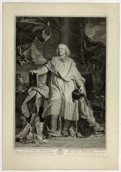Portrett av Jacques Bénigne Bossuet, biskop av Meaux av Pierre Drevet