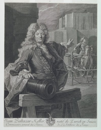Portretul lui Jean-Balthasar Kellernorwegian av Pierre Drevet