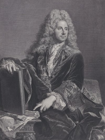 Portrett av Robert de Cotte, 1722. av Pierre Drevet