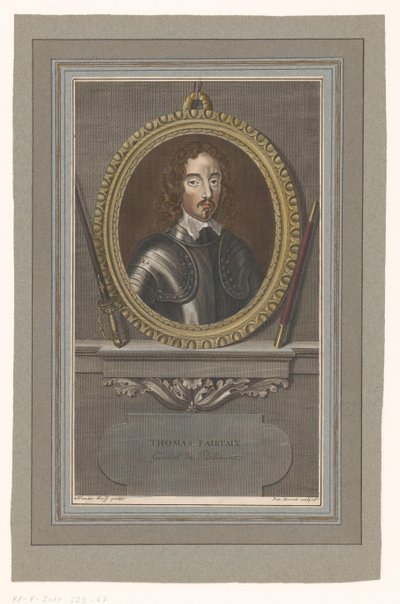 Portrett av Thomas Fairfax Thomas Fairfax (tittel på objekt) av Pierre Drevet