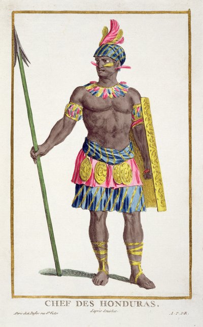 Høvding for honduranerne, 1780 av Pierre Duflos