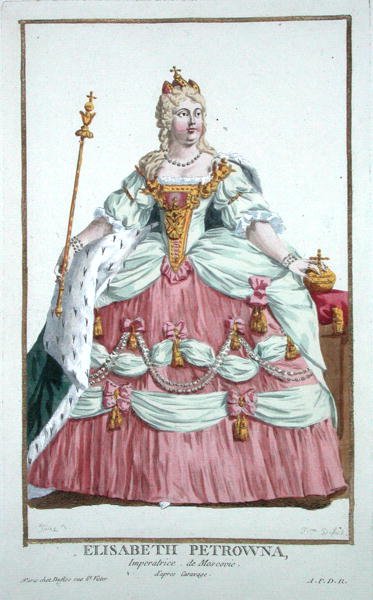 Elizabeth Petrovna (1709-62) keiserinne av Russland (1741-62) fra 