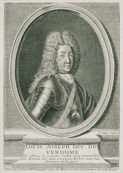 Den franske generalen Louis Joseph Duc de Vendôme av Pierre Dupin