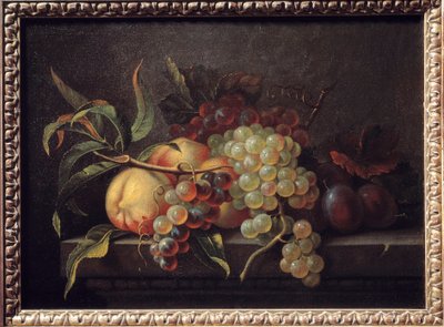 Frukt på bordet. Maleri av Pierre Dupuis (1610-1682) av Pierre Dupuis