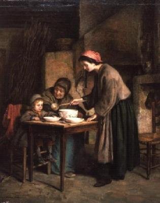Hytte interiør av Pierre Edouard Frere