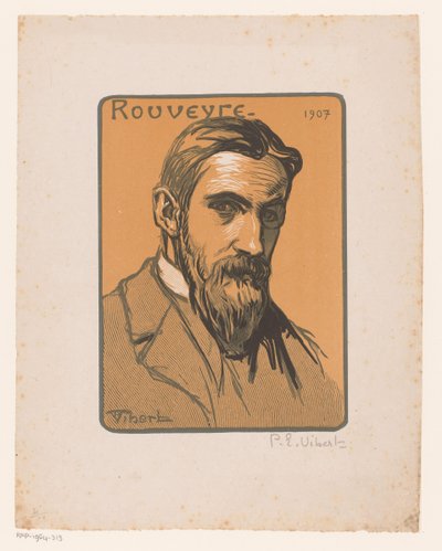 Portret van André Rouveyre Rouveyre (title on object)   1380935   no       norwegian Successfully Translated  Original: Kolos van Rhodos Colossvs Solis (title on object) De acht wereldwonderen (series title) Translat: Kolos van Rhodos Colossvs Solis (title av Pierre Eugène Vibert (signed by artist)