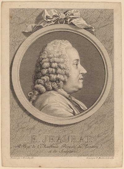 Edme-Sebastien Jeaurat av Pierre Francois Martenasie after Charles Nicolas Cochin II