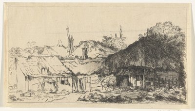 Uferdig landskap av Pierre François Basan (workshop of)