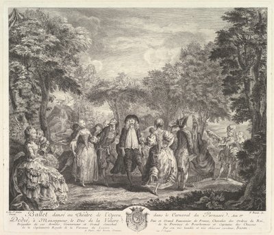 Karnevalet i Parnassus, 1761-62. av Pierre François Basan