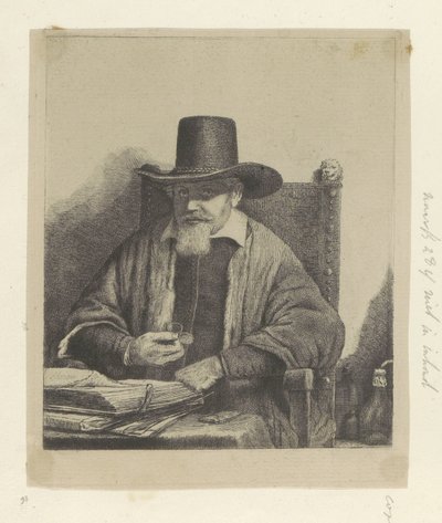 Portrett av inspektør Arnold Tholinx Samling av åttifem originaltrykk (serietittel) av Pierre François Basan