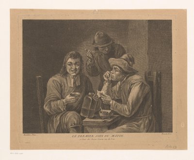 Tobakk Snusing og røykeselskap Le premier soin du matin (tittel på objekt) av Pierre François Basan