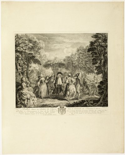 Karnevalet i Parnassus av Pierre François Basan