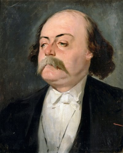 Portrett av Gustave Flaubert 1821-1880 av Pierre François Eugène Giraud