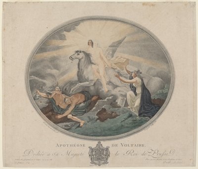 Apotheosis of Voltaire (The Apotheosis of Voltaire) av Pierre François Legrand, after Robert Guillaume Dardel