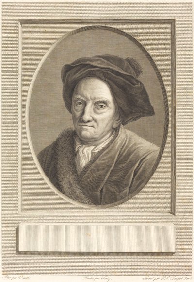 Fontenelle av Pierre Gabriel Langlois after Guillaume Voiriot after Jean Jacques Forty