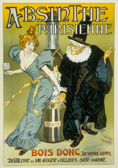 Fransk reklame av Pierre Henri Gelis-Didot og Louis Malteste for "Absinthe parisienne" ca. 1900 (plakat) av Pierre Gelis Didot