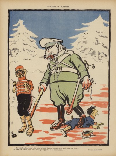 Business er business. Illustrasjon for Le Rire av Pierre Georges Jeanniot