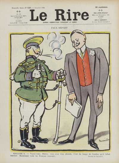 Feil start. Illustrasjon for Le Rire av Pierre Georges Jeanniot