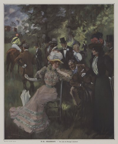 Et veiehjørne i Auteuil av Pierre Georges Jeanniot