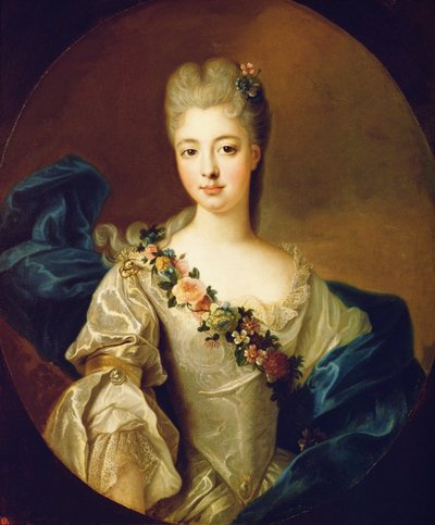 Portrett av Charlotte Aglae fra Orleans av Pierre Gobert