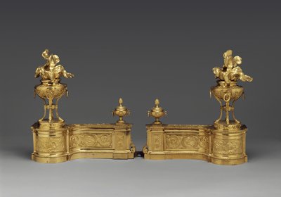 Andirons, ca. 1770-80 (forgylt bronse) av Pierre Gouthière