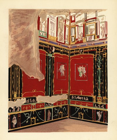 Exedra i huset til Vettii, Pompeii av Pierre Gusman