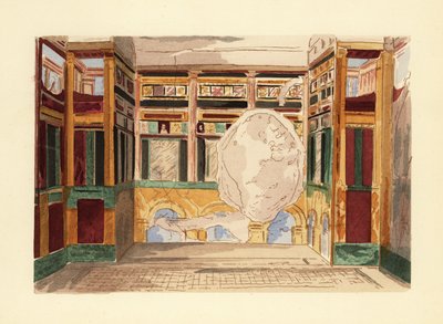 Oecus eller salong i House of the Labyrinth av Pierre Gusman