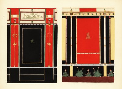 Paneler i bygningen til Eumachia, Pompeii av Pierre Gusman