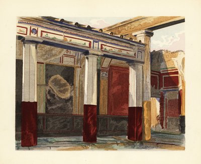 Rhodian peristyle av House of the Silver Wedding, House of the Silver Wedding, Pompeii av Pierre Gusman