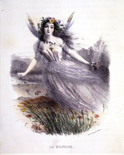 Fairy: La sylphide - i "Mythological women", av Mery og Foelix, ill. av G. Staal, red. av Gouet av Pierre Gustave Eugene Staal