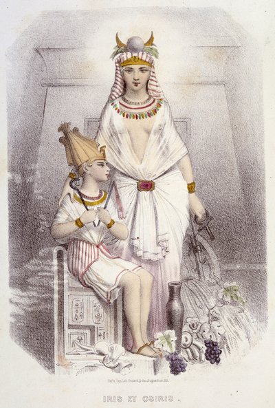 Isis og Osiris - i "Muses and fairies", av Mery og Foelix, ill. G. Staal, red. G. de Gonet av Pierre Gustave Eugene Staal