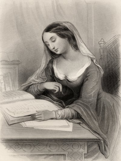 Heloise (1101-60) illustrasjon fra 