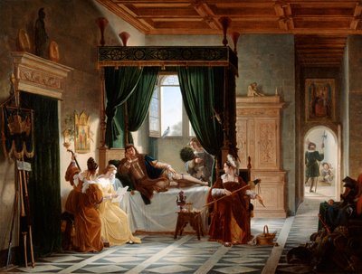 The Convalescence of Bayard, c1796-1842 av Pierre Henri Revoil