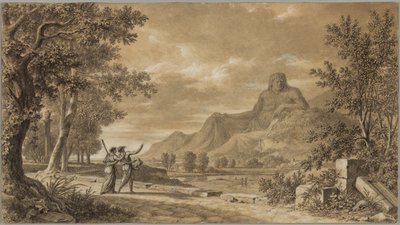 Berg Athos als Denkmal für Alexander den Großen von Pierre-Henri de Valenciennes