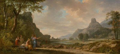 Der Berg Athos als Denkmal für Alexander den Großen von Pierre Henri de Valenciennes