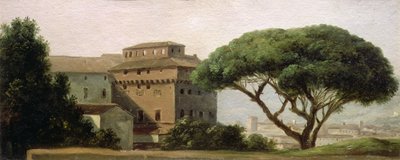 Ansicht des Klosters Ara Coeli: die Schirmkiefer von Pierre Henri de Valenciennes