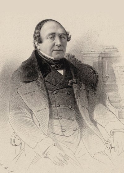 Portrett av operasangeren Louis Antoine Eléonore Ponchard 1787-1866, 1850. av Pierre Hippolyte Aumont
