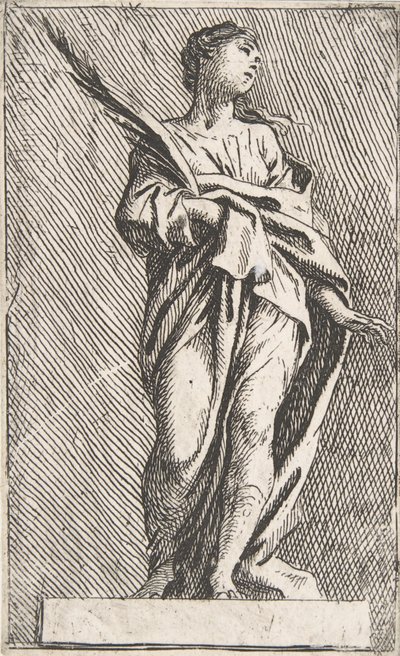 Stående kvinnefigur, ca. 1739-40., ca. 1739-40. av Pierre Ignace Parrocel