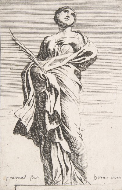 Stående kvinnefigur, ca. 1739-40., ca. 1739-40. av Pierre Ignace Parrocel