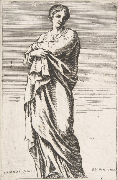 Stående kvinnefigur, ca. 1739-40., ca. 1739-40. av Pierre Ignace Parrocel