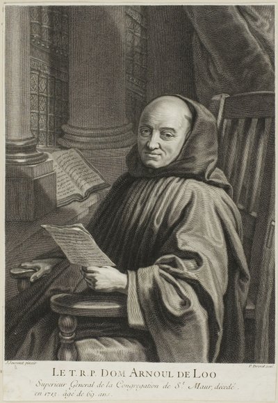 Portrett av far Arnoul de Loo av Pierre Imbert Drevet