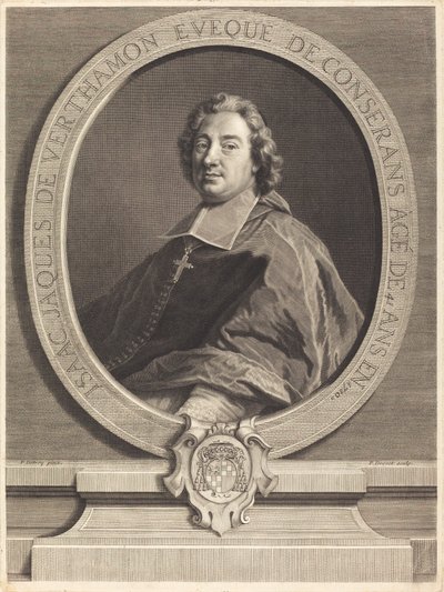 Isaac-Jacques de Verthamon av Pierre Imbert Drevet after François de Troy