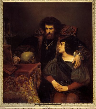 Lara Scene fra Lord Byrons «Lara»-sang I. Painting (Vanite) av Pierre Jules Jollivet (1794-1871) 1800-tallets søn. 1,3x1,1 m av Pierre Jules Jollivet